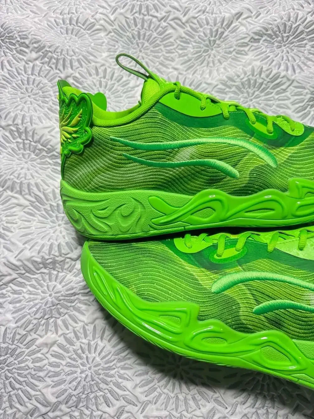 Puma Lamelo Ball MB.04 Team Green Glare Basketball Shoes Sneaker Men’s 14
